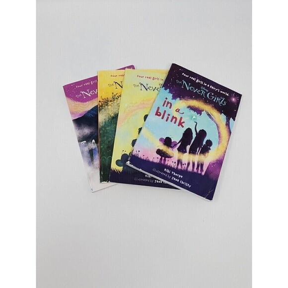 DISNEY THE NEVER GIRLS SET OF 4 PAPERBACK BOOKS GIRLS FICTION TWEENS FAIRIES - Picture 1 of 10